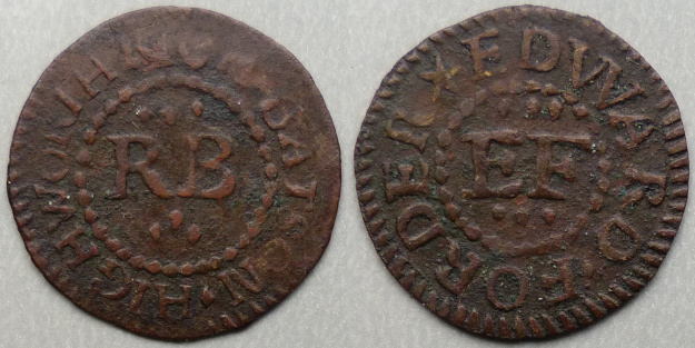 Highworth, Rich Batson, Edward Forder farthing token Highworth, Rich Batson, Edward Forder farthing token